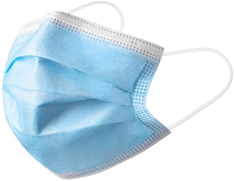 JOEDUCK Sanitary Masks for Medical Purposes (Pack of 50) Non Woven Thick 3-Layer Breathable Facial Masks, Mouth and Nose Protection Dust Masks
