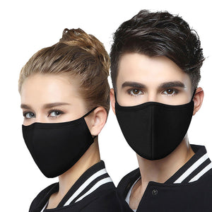 JOEDUCK 2 Pack Sanitary Masks for Dust Prevention for Medical Purposes, Unisex Cotton Face Mask Muffle Mask for Cycling Camping Travel for Kids Teens Men Women